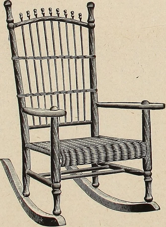 An illustration from Annual catalogue, Reed furniture, season, 1900, Grade "B", 1900, leaf 32
