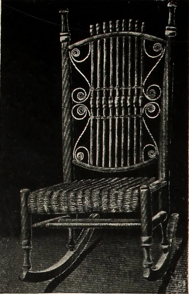 An illustration from Annual catalogue, Reed furniture, season, 1900, Grade "B", 1900, leaf 33