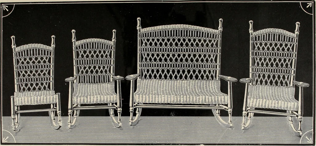 An illustration from Annual catalogue, Reed furniture, season, 1900, Grade "B", 1900, leaf 35