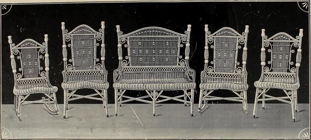 An illustration from Annual catalogue, Reed furniture, season, 1900, Grade "B", 1900, leaf 37