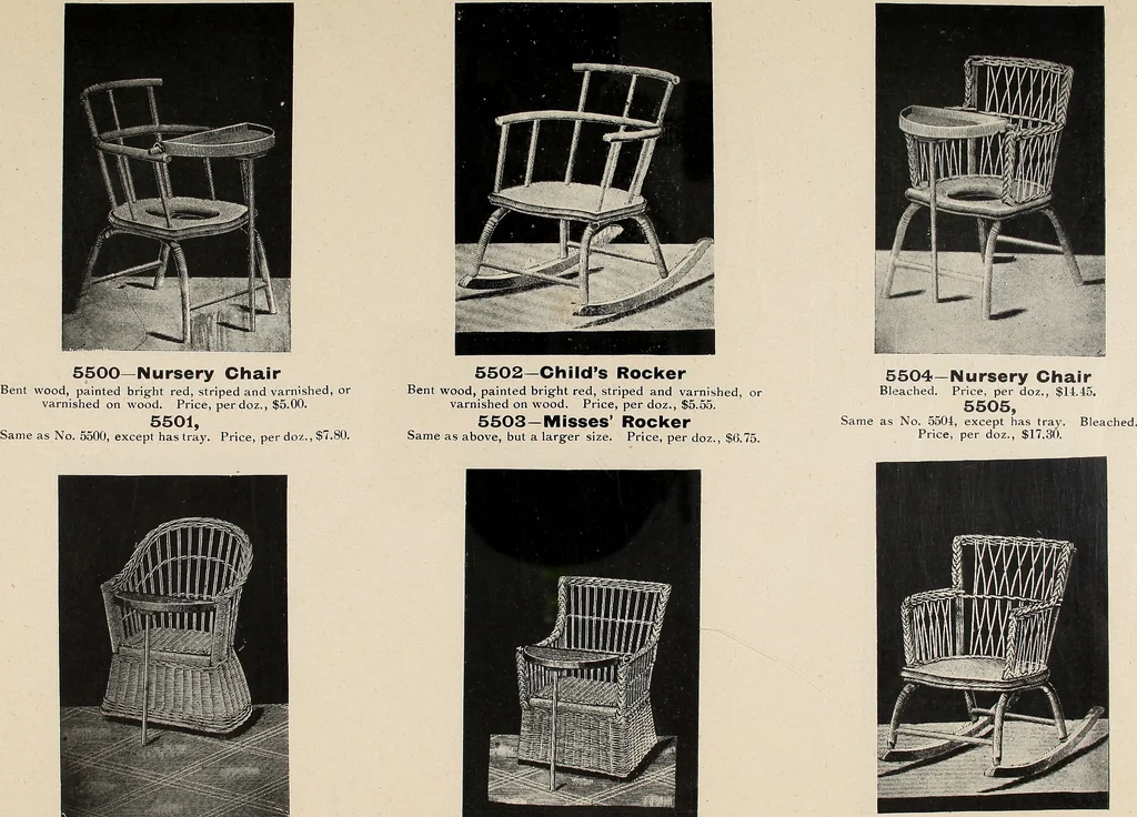 An illustration from Annual catalogue, Reed furniture, season, 1900, Grade "B", 1900, leaf 8