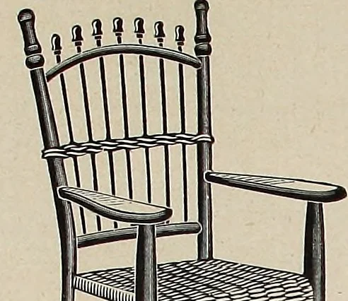 An illustration from Annual catalogue, Reed furniture, season, 1900, Grade "B", 1900, leaf 9