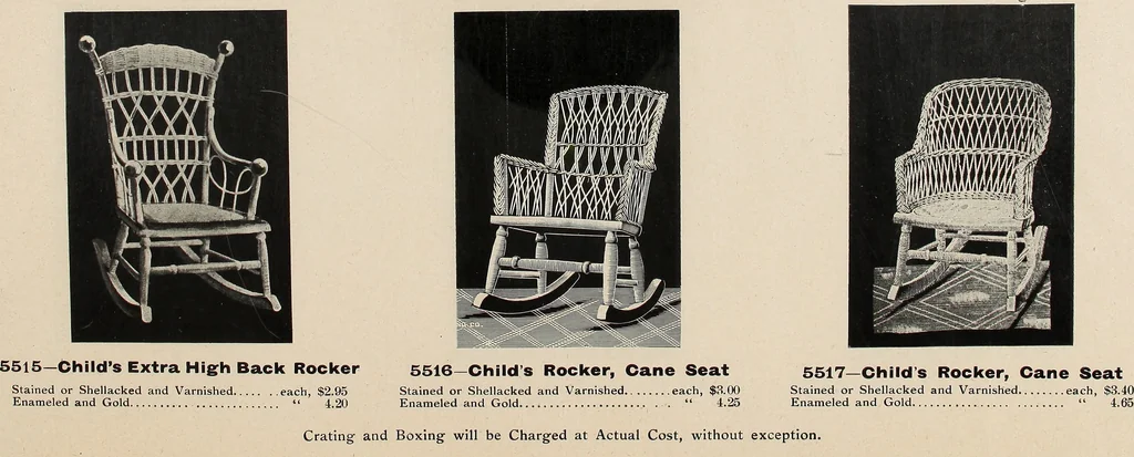 An illustration from Annual catalogue, Reed furniture, season, 1900, Grade "B", 1900, leaf 9