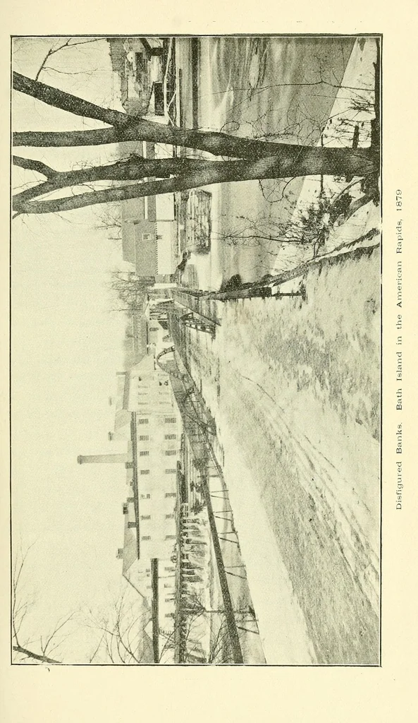 An illustration from Annual report of the Commissioners of the State Reservation at Niagara, 1886, leaf 27