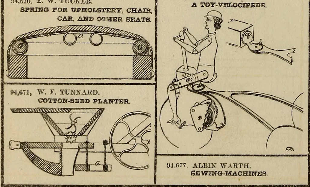 An illustration from Annual report of the Commissioner of Patents for the year 1869, 1876, leaf 176