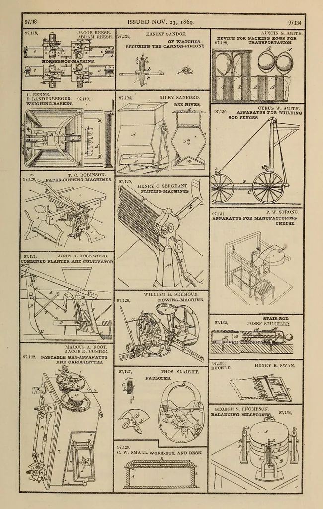 An illustration from Annual report of the Commissioner of Patents for the year 1869, 1876, leaf 325