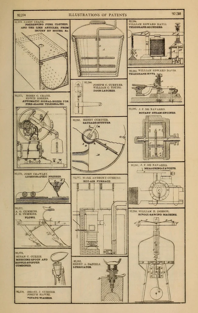 An illustration from Annual report of the Commissioner of Patents for the year 1869, 1876, leaf 35
