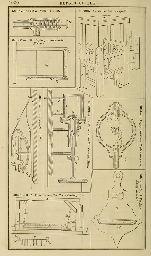 An illustration from Annual report of the Commissioner of Patents for the year .., 1866, leaf 1040