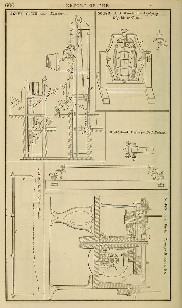 An illustration from Annual report of the Commissioner of Patents for the year .., 1866, leaf 610