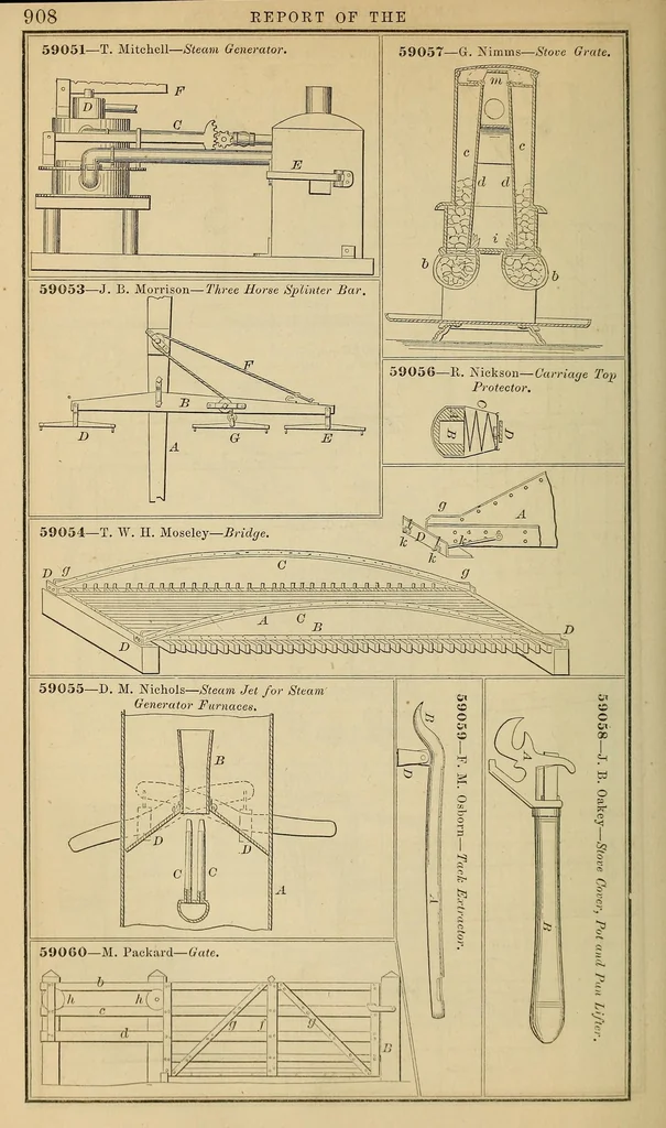 An illustration from Annual report of the Commissioner of Patents for the year .., 1866, leaf 918