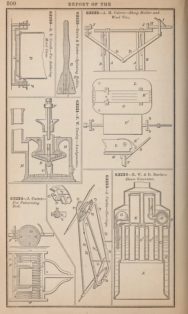 An illustration from Annual report of the Commissioner of Patents for the year .., 1867, leaf 310