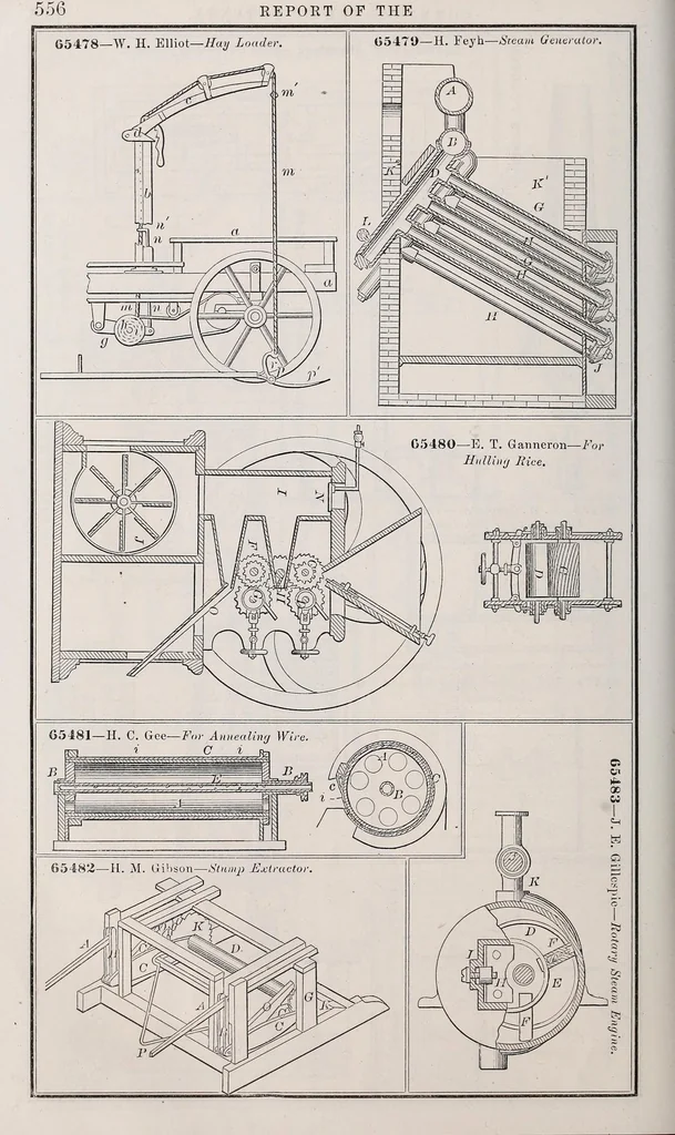 An illustration from Annual report of the Commissioner of Patents for the year .., 1867, leaf 566