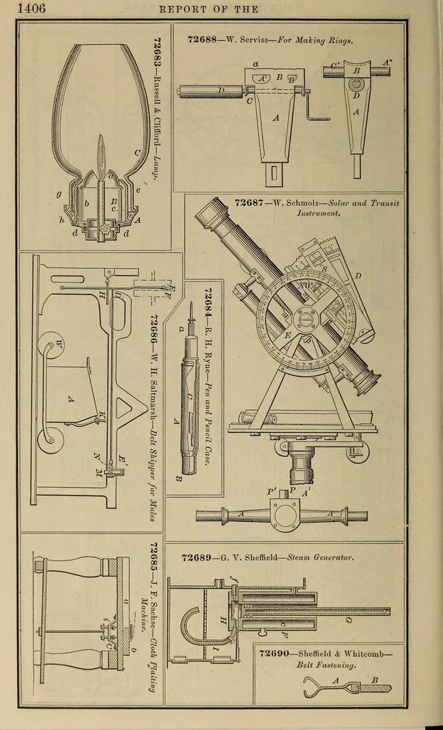 An illustration from Annual report of the Commissioner of Patents for the year .., 1867, leaf 712