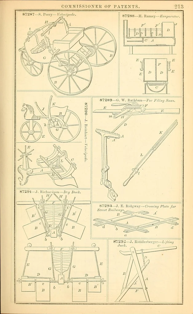 An illustration from Annual report of the Commissioner of Patents for the year .., 1869, leaf 223