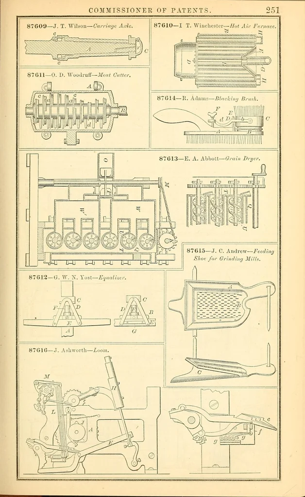 An illustration from Annual report of the Commissioner of Patents for the year .., 1869, leaf 261