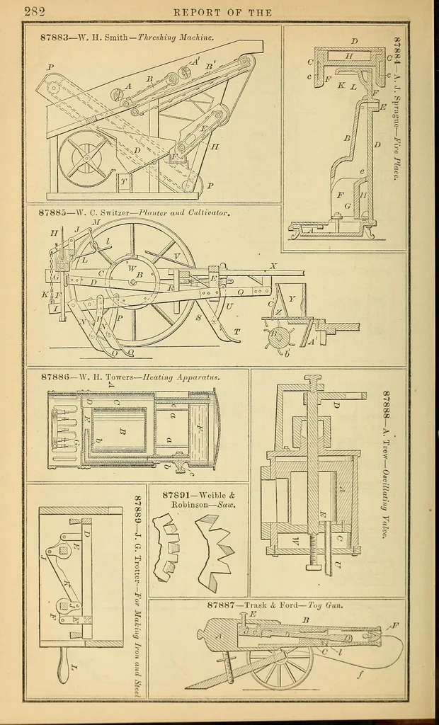 An illustration from Annual report of the Commissioner of Patents for the year .., 1869, leaf 292