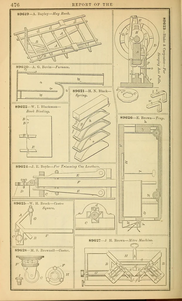 An illustration from Annual report of the Commissioner of Patents for the year .., 1869, leaf 486
