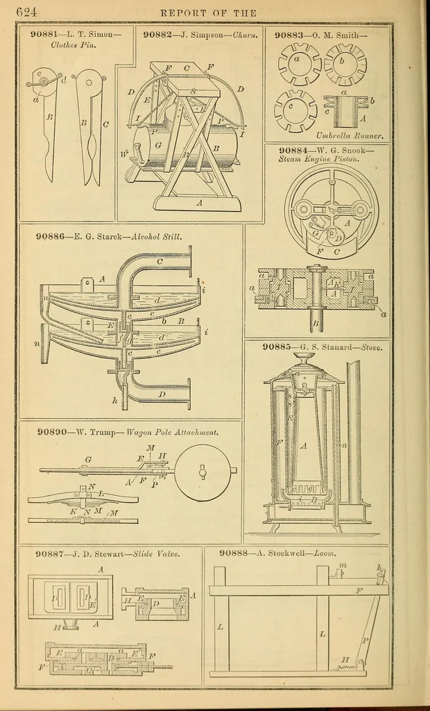 An illustration from Annual report of the Commissioner of Patents for the year .., 1869, leaf 634