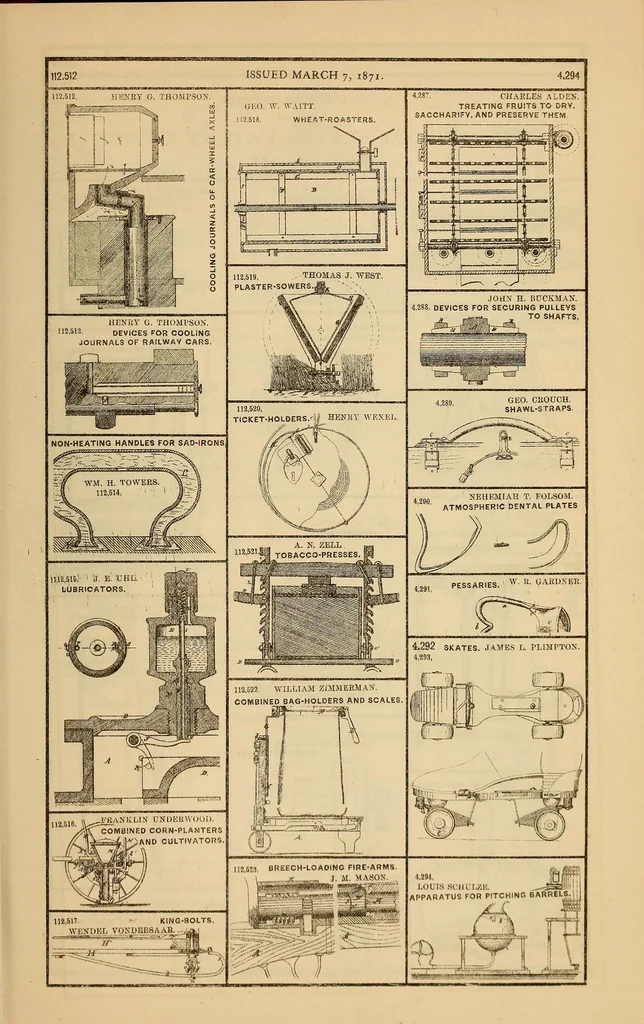 An illustration from Annual report of the Commissioner of Patents for the year .., 1871, leaf 137