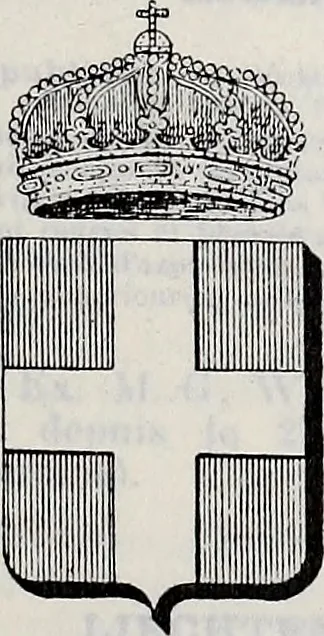 An illustration from Annuare général héraldique, 1903, leaf 126