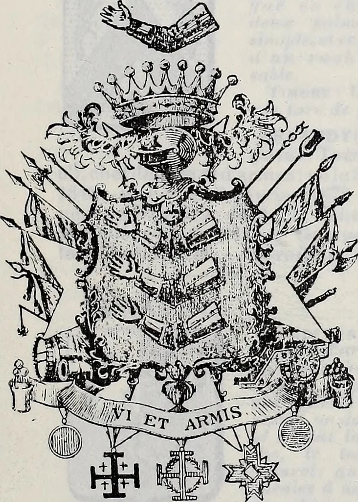 An illustration from Annuare général héraldique, 1903, leaf 306