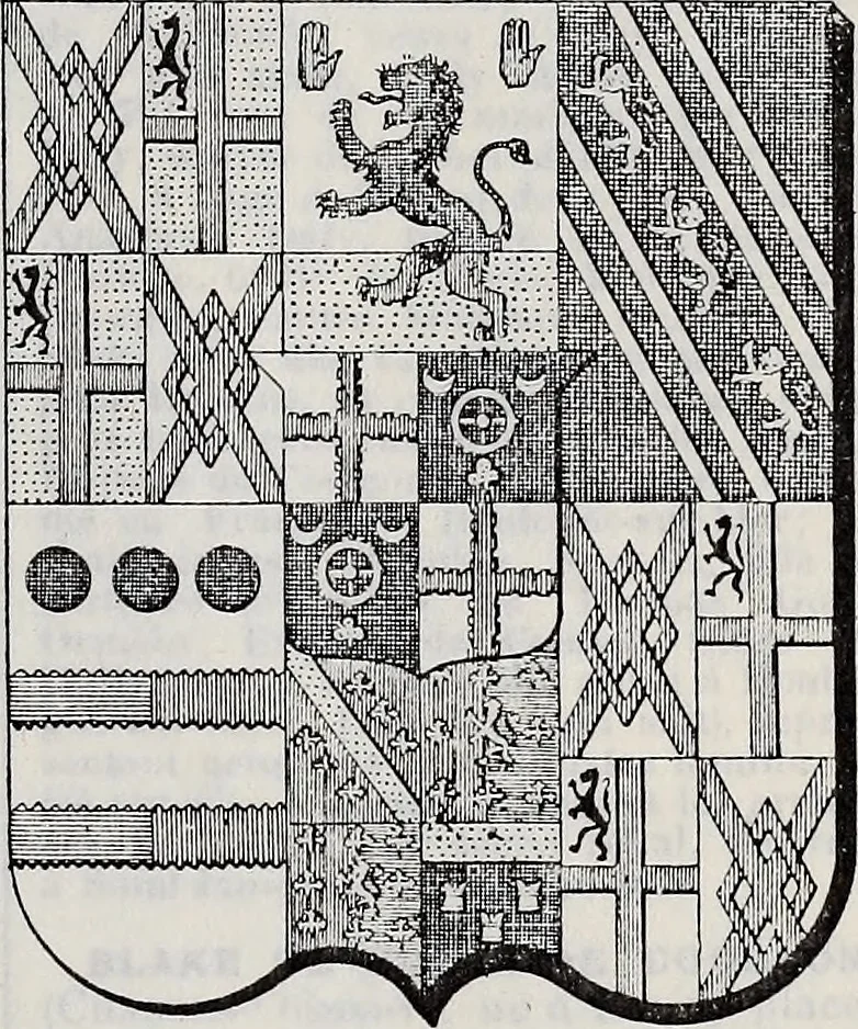 An illustration from Annuare général héraldique, 1903, leaf 498