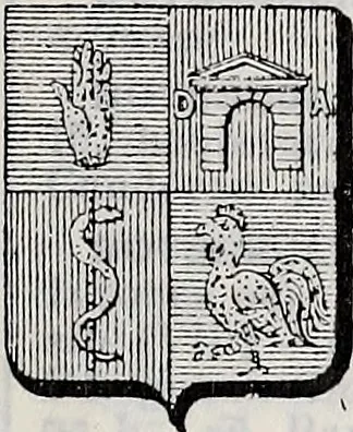 An illustration from Annuare général héraldique, 1903, leaf 586