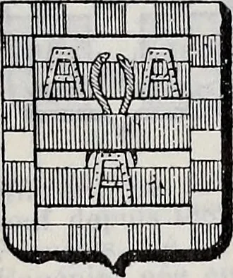 An illustration from Annuare général héraldique, 1903, leaf 686