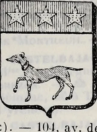 An illustration from Annuare général héraldique, 1903, leaf 696