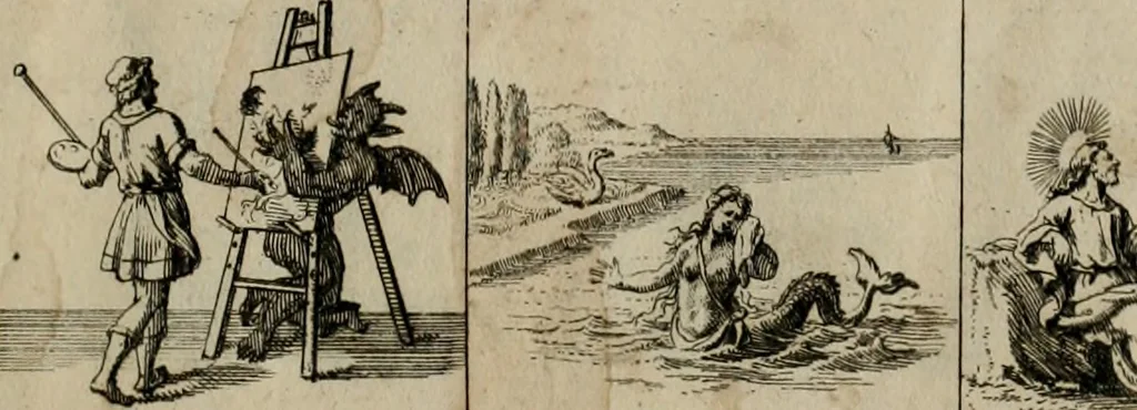 An illustration from Annus symbolicus, emblemmatice, et versu leonino : quemcumq[ue] statum hominum incitans ad animum pie recreandum : humillimè oblatus serenissimo electorali principi Carolo Alberto vtriusq[ue] Bavariae &c. duci. etc. etc. [sic] : accrescenti orbis terrae delicio, 1699, leaf 10