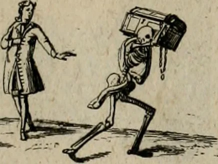 An illustration from Annus symbolicus, emblemmatice, et versu leonino : quemcumq[ue] statum hominum incitans ad animum pie recreandum : humillimè oblatus serenissimo electorali principi Carolo Alberto vtriusq[ue] Bavariae &c. duci. etc. etc. [sic] : accrescenti orbis terrae delicio, 1699, leaf 46