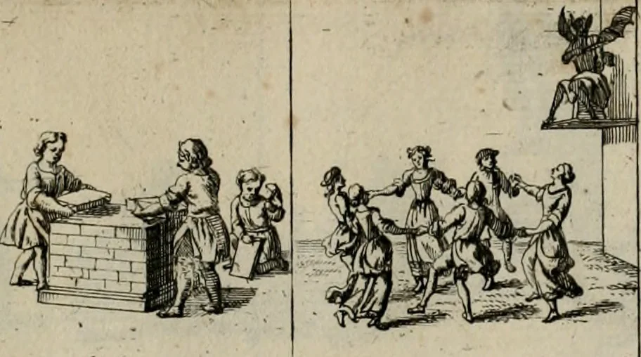 An illustration from Annus symbolicus, emblemmatice, et versu leonino : quemcumq[ue] statum hominum incitans ad animum pie recreandum : humillimè oblatus serenissimo electorali principi Carolo Alberto vtriusq[ue] Bavariae &c. duci. etc. etc. [sic] : accrescenti orbis terrae delicio, 1699, leaf 70