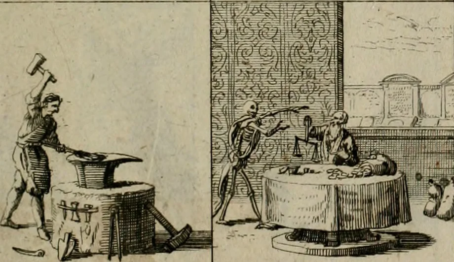 An illustration from Annus symbolicus, emblemmatice, et versu leonino : quemcumq[ue] statum hominum incitans ad animum pie recreandum : humillimè oblatus serenissimo electorali principi Carolo Alberto vtriusq[ue] Bavariae &c. duci. etc. etc. [sic] : accrescenti orbis terrae delicio, 1699, leaf 78