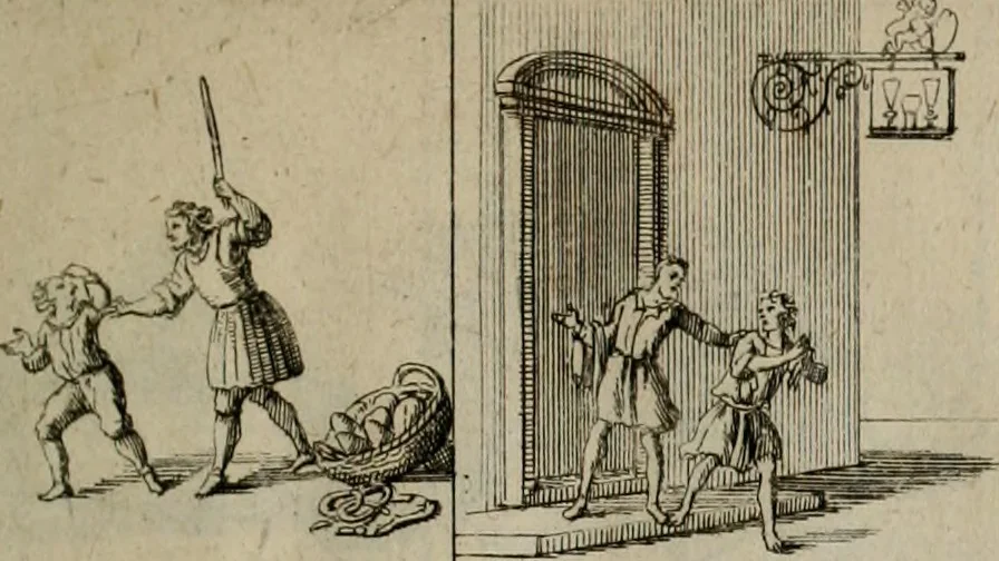 An illustration from Annus symbolicus, emblemmatice, et versu leonino : quemcumq[ue] statum hominum incitans ad animum pie recreandum : humillimè oblatus serenissimo electorali principi Carolo Alberto vtriusq[ue] Bavariae &c. duci. etc. etc. [sic] : accrescenti orbis terrae delicio, 1699, leaf 80