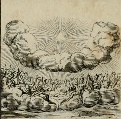 An illustration from Annus symbolicus, emblemmatice, et versu leonino : quemcumq[ue] statum hominum incitans ad animum pie recreandum : humillimè oblatus serenissimo electorali principi Carolo Alberto vtriusq[ue] Bavariae &c. duci. etc. etc. [sic] : accrescenti orbis terrae delicio, 1699, leaf 86