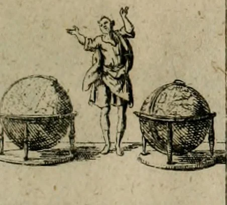 An illustration from Annus symbolicus, emblemmatice, et versu leonino : quemcumq[ue] statum hominum incitans ad animum pie recreandum : humillimè oblatus serenissimo electorali principi Carolo Alberto vtriusq[ue] Bavariae &c. duci. etc. etc. [sic] : accrescenti orbis terrae delicio, 1699, leaf 96