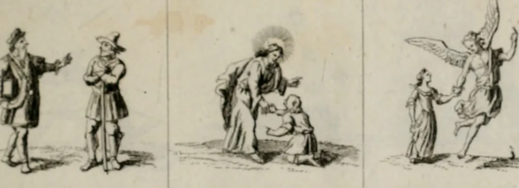 An illustration from Annus symbolicus, emblemmatice, et versu leonino : quemcumq[ue] statum hominum incitans ad animum pie recreandum. Humillimè oblatus serenissimo electorali principi Iosepho Ferdinando vtriusq[ue] Bavariae &c. duci. etc. etc. Accrescenti orbis terrae delicio, 1696, leaf 10
