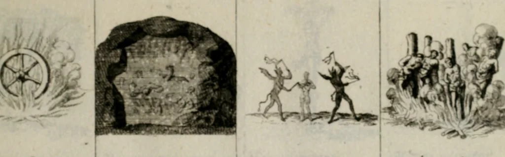 An illustration from Annus symbolicus, emblemmatice, et versu leonino : quemcumq[ue] statum hominum incitans ad animum pie recreandum. Humillimè oblatus serenissimo electorali principi Iosepho Ferdinando vtriusq[ue] Bavariae &c. duci. etc. etc. Accrescenti orbis terrae delicio, 1696, leaf 24