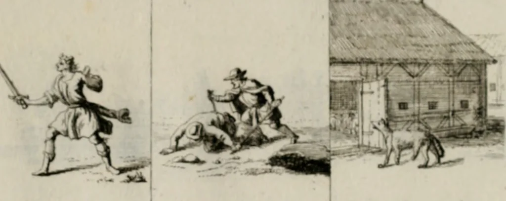 An illustration from Annus symbolicus, emblemmatice, et versu leonino : quemcumq[ue] statum hominum incitans ad animum pie recreandum. Humillimè oblatus serenissimo electorali principi Iosepho Ferdinando vtriusq[ue] Bavariae &c. duci. etc. etc. Accrescenti orbis terrae delicio, 1696, leaf 62