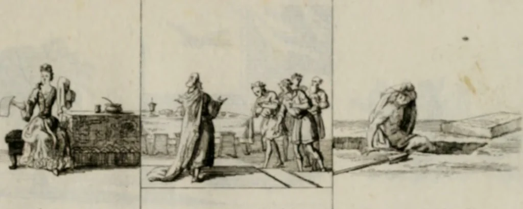 An illustration from Annus symbolicus, emblemmatice, et versu leonino : quemcumq[ue] statum hominum incitans ad animum pie recreandum. Humillimè oblatus serenissimo electorali principi Iosepho Ferdinando vtriusq[ue] Bavariae &c. duci. etc. etc. Accrescenti orbis terrae delicio, 1696, leaf 64