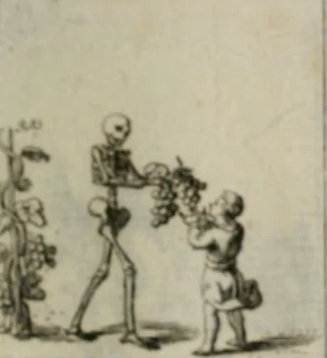 An illustration from Annus symbolicus, emblemmatice, et versu leonino : quemcumq[ue] statum hominum incitans ad animum pie recreandum. Humillimè oblatus serenissimo electorali principi Iosepho Ferdinando vtriusq[ue] Bavariae &c. duci. etc. etc. Accrescenti orbis terrae delicio, 1696, leaf 74