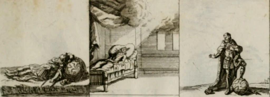 An illustration from Annus symbolicus, emblemmatice, et versu leonino : quemcumq[ue] statum hominum incitans ad animum pie recreandum. Humillimè oblatus serenissimo electorali principi Iosepho Ferdinando vtriusq[ue] Bavariae &c. duci. etc. etc. Accrescenti orbis terrae delicio, 1696, leaf 90