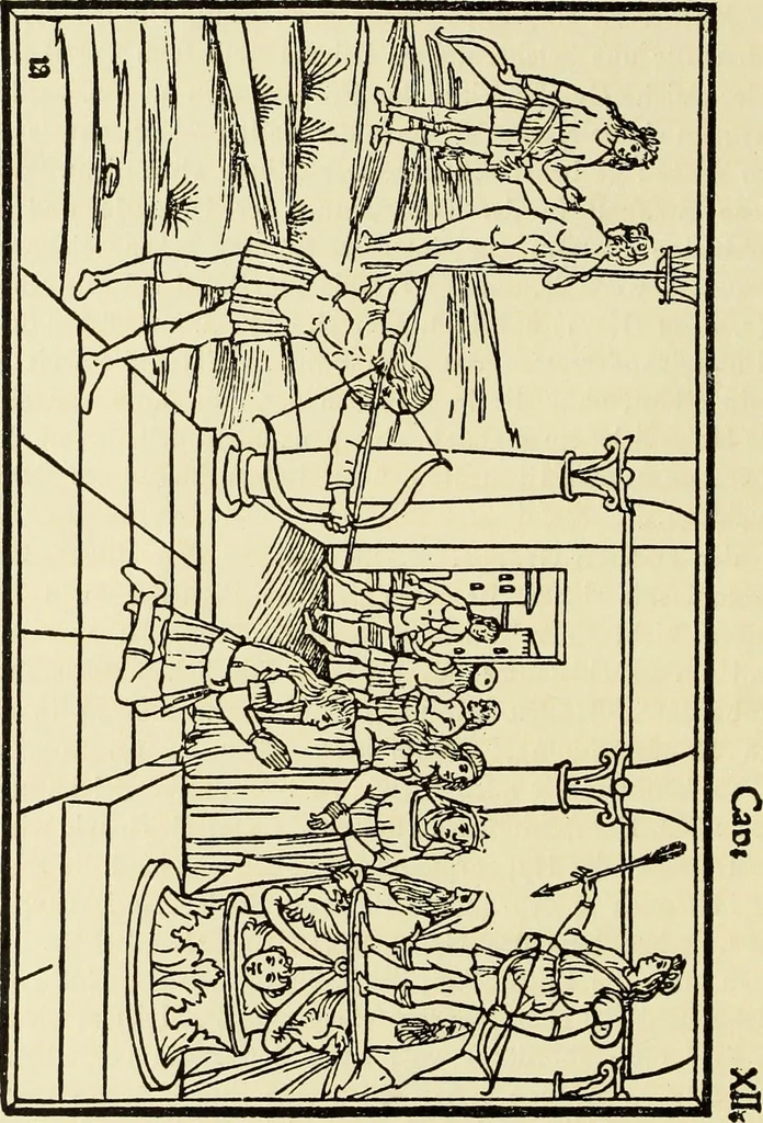 An illustration from Der anonyme Meister des Poliphilo; eine Studie zur italienischen Buchillustration und zur Antike in der Kunst des Quattrocento, 1904, leaf 25