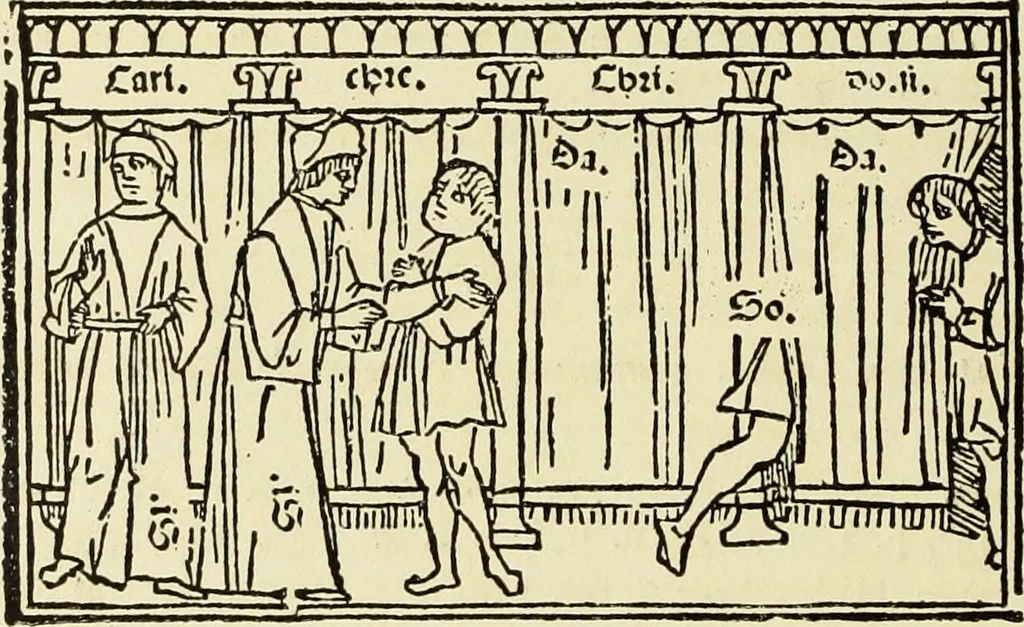 An illustration from Der anonyme Meister des Poliphilo; eine Studie zur italienischen Buchillustration und zur Antike in der Kunst des Quattrocento, 1904, leaf 35