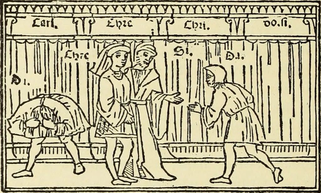 An illustration from Der anonyme Meister des Poliphilo; eine Studie zur italienischen Buchillustration und zur Antike in der Kunst des Quattrocento, 1904, leaf 43