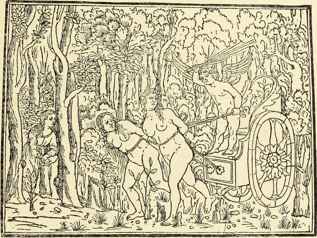 An illustration from Der anonyme Meister des Poliphilo; eine Studie zur italienischen Buchillustration und zur Antike in der Kunst des Quattrocento, 1904, leaf 64
