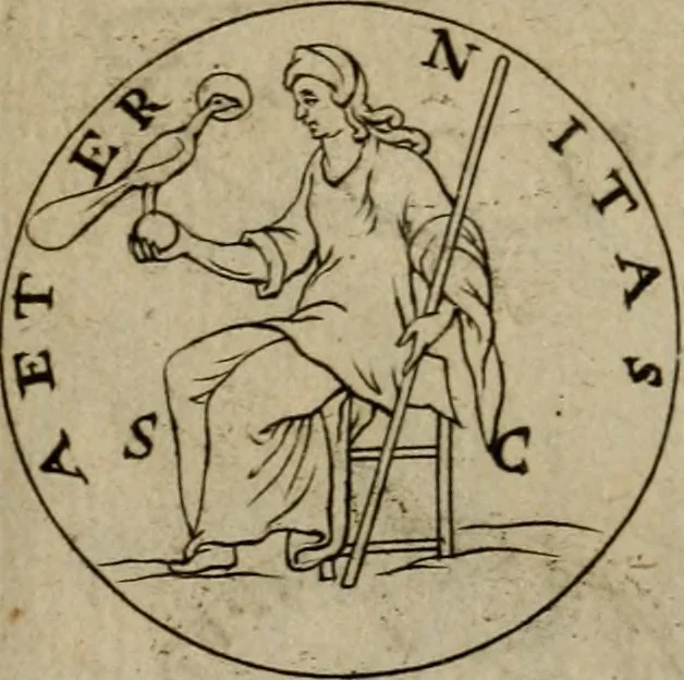 An illustration from Anselmus Solerius cemeliensis De pileo : caeterisque capitis tegminibus tam sacris, quàm profanis, 1672, leaf 403