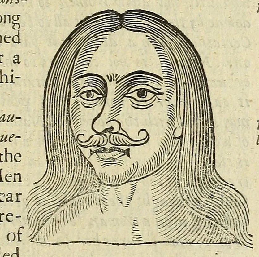 An illustration from Anthropometamorphosis: man transform'd: or, The artificiall changling, historically presented, in the mad and cruel gallantry, foolish bravery, ridiculous beauty, filthy finenesse, and loathsome loveliness of most nations, fashioning and altering their bodies from the mould intended by nature; with figures of those transformations. To which artificial and affected deformations are added, all the native and national monstrosities that have appeared to disfigure the humane fabrick. With a vindication of the regular beauty and honesty of nature, 1653, leaf 113
