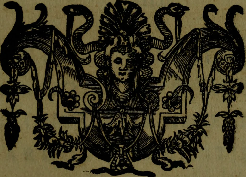 An illustration from Anticaramuel, o, Defena del manifiesto del reyno de Portugal : a la Respuesta que escrivio Don Iuan Caramuel Lobkovvitz, 1643, leaf 166