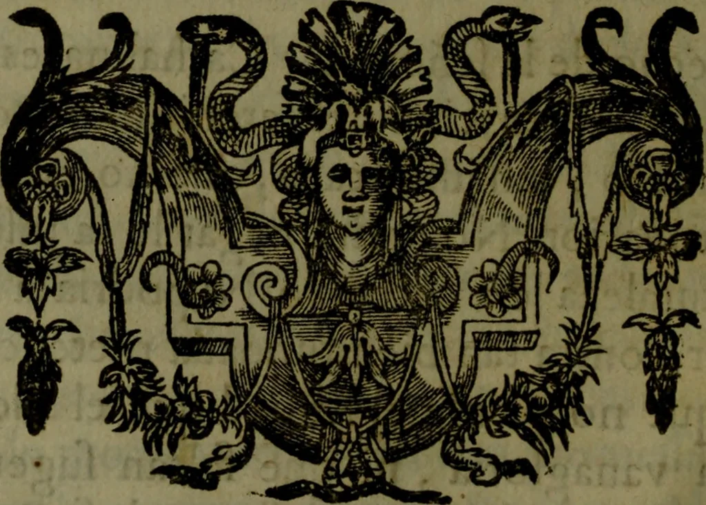 An illustration from Anticaramuel, o, Defena del manifiesto del reyno de Portugal : a la Respuesta que escrivio Don Iuan Caramuel Lobkovvitz, 1643, leaf 29
